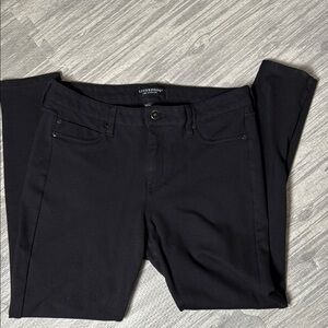 Liverpool Black Skinny Cropped Dress Pants Size 10/30